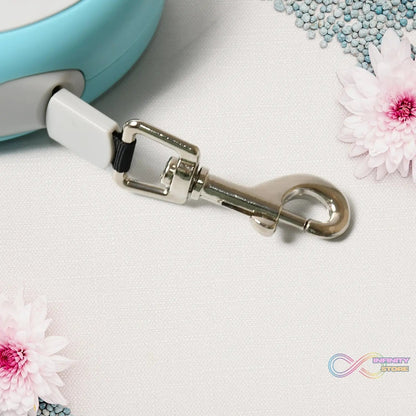 Retractable Dog Leash, Pet Walking Leash with Anti - Slip Handle, Strong Nylon Tape, Tangle - Free, One - Handed One Button Lock & Release, Suitable for Small / Medium Dog Or Cat, 16.5 ft (5 m)  - infinityexculsivestore.com