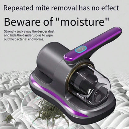 Powerful Suction Portable Handheld Vacuum Cleaner - Low Noise Vacuum Cleaner for Bed - Cordless Vacuum Cleaner for Car Seat Crevices Pillows, Mattresses, Sofas Wireless Anti Dust and Mite Cleaner - infinityexculsivestore.com