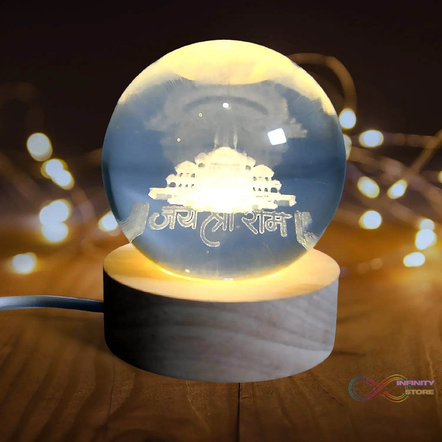 3D Crystal Ball lamps for Bedroom 3D Lamps for Home Decoration 3D Crystal Ball Night Light Gifts for Women Gifts for Men Room Decor Items for Bedroom for Friend and Family (1 Pc) - infinityexculsivestore.com