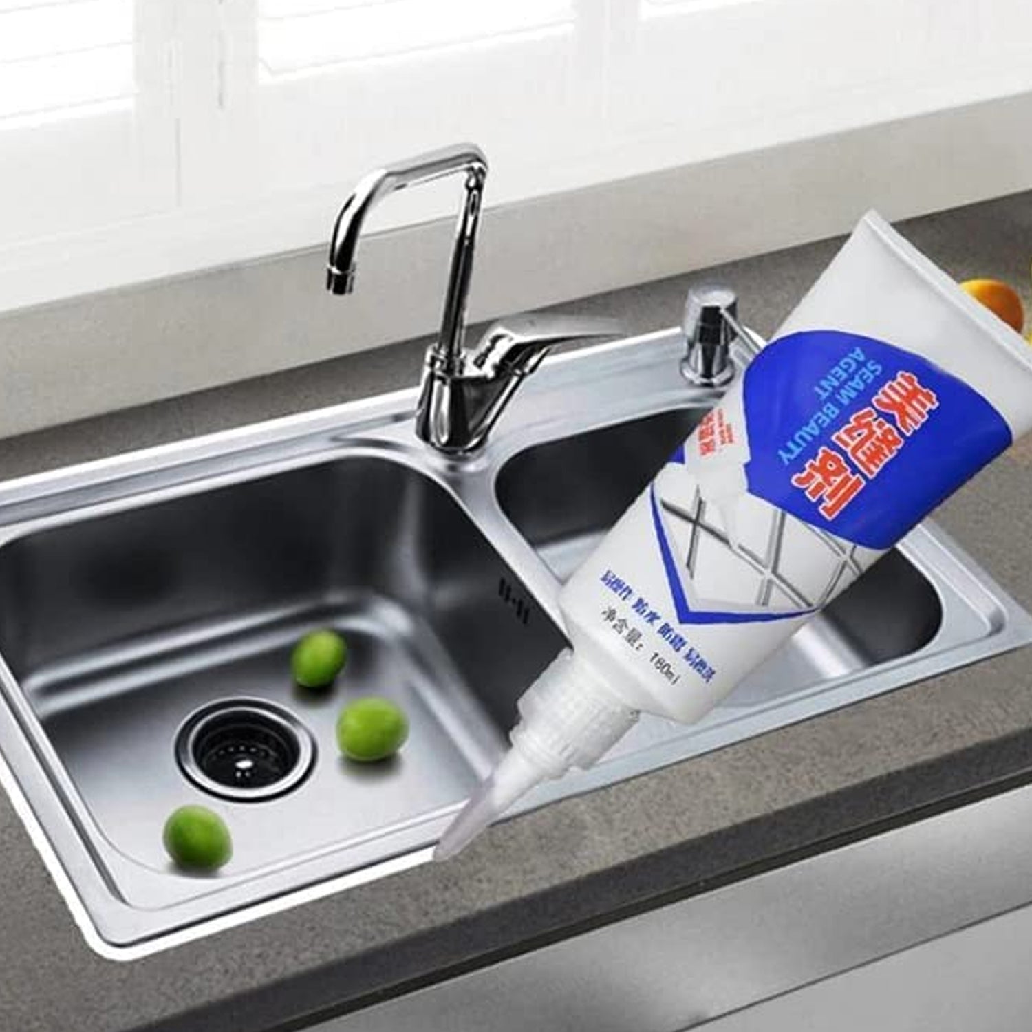 Waterproof Tile Gap / Crack / Grout Filler Water - Resistant Silicone Sealant for DIY Home Sink Gaps / Tiles Gaps / Grouts Repair Filler Tube For Home, Office, Bathroom, Toilets(180 Ml) - infinityexculsivestore.com