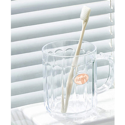 Multi - Purpose Plastic Cup, Toothpaste Holder Bathroom Cup Bathroom Cup With Slot Handle Mug Environmental Friendly Festival for Outdoor for Household Gift For Anniversary and Birthday, (1 Pc) - infinityexculsivestore.com