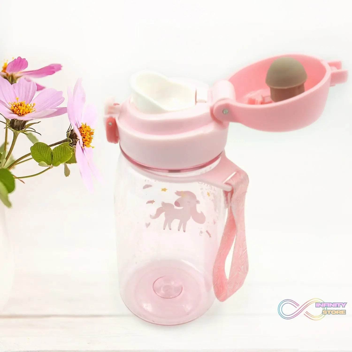 400ML Capacity Plastic Water Bottle Animal Printed | Office Bottle | Gym Bottle | Home | Kitchen | Leakproof and BPA Free Drinks Bottle | Water Drink Juice Bottle BPA Free Leak-Free Lightweight ( 400 ML ) - infinityexculsivestore.com