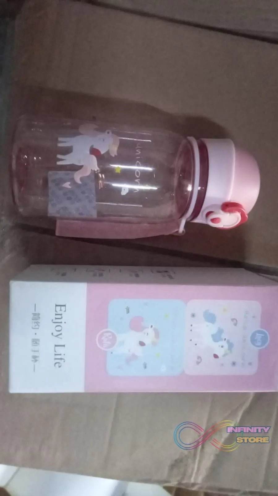 400ML Capacity Plastic Water Bottle Animal Printed | Office Bottle | Gym Bottle | Home | Kitchen | Leakproof and BPA Free Drinks Bottle | Water Drink Juice Bottle BPA Free Leak-Free Lightweight ( 400 ML ) - infinityexculsivestore.com