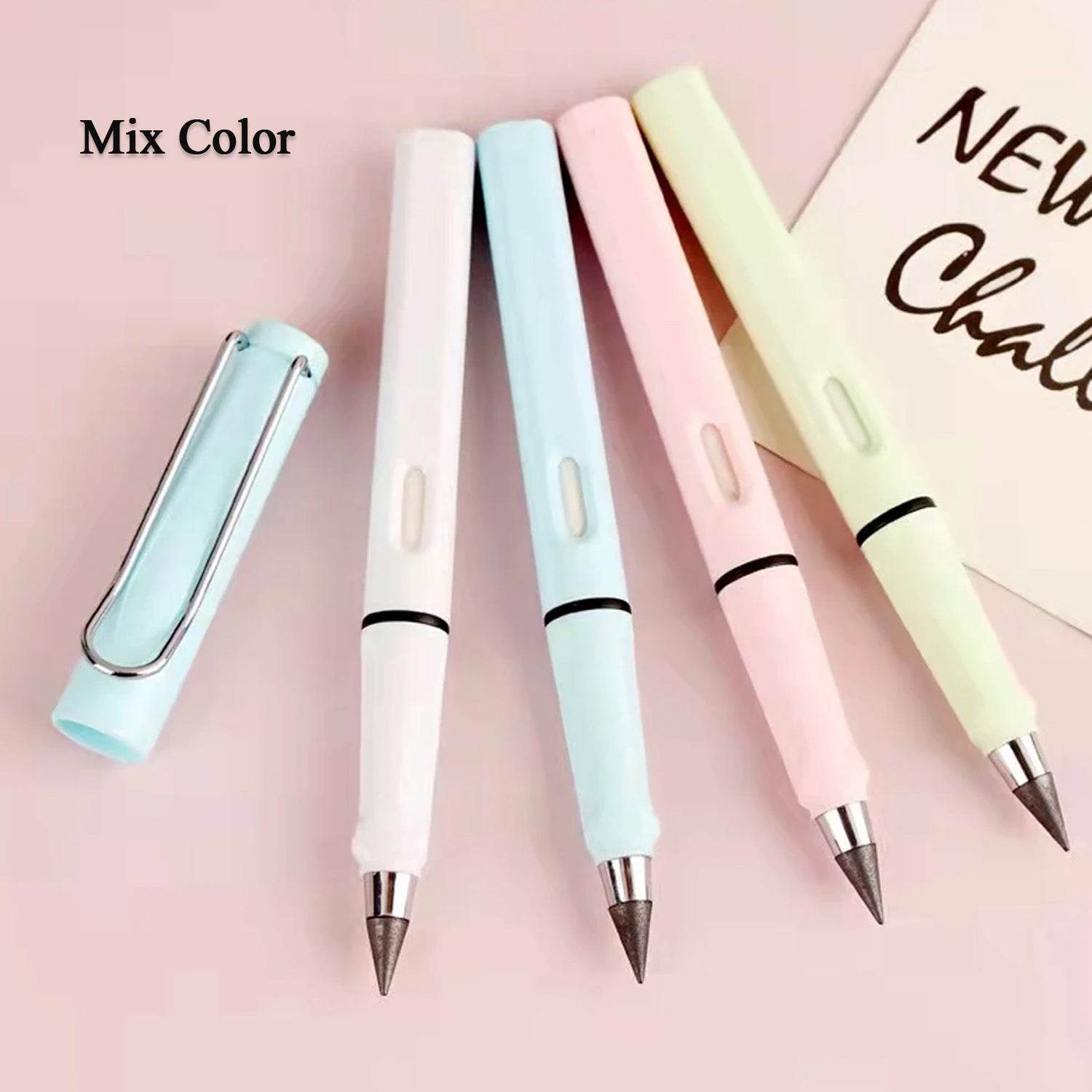 2In1 Everlasting Pencil Replaceable Head With Eraser, Inkless Pencils Eternal, Infinite Pencil, Portable Everlasting Pencil Reusable Erasable, Magic Pencils for Kids Painting Stationary - infinityexculsivestore.com