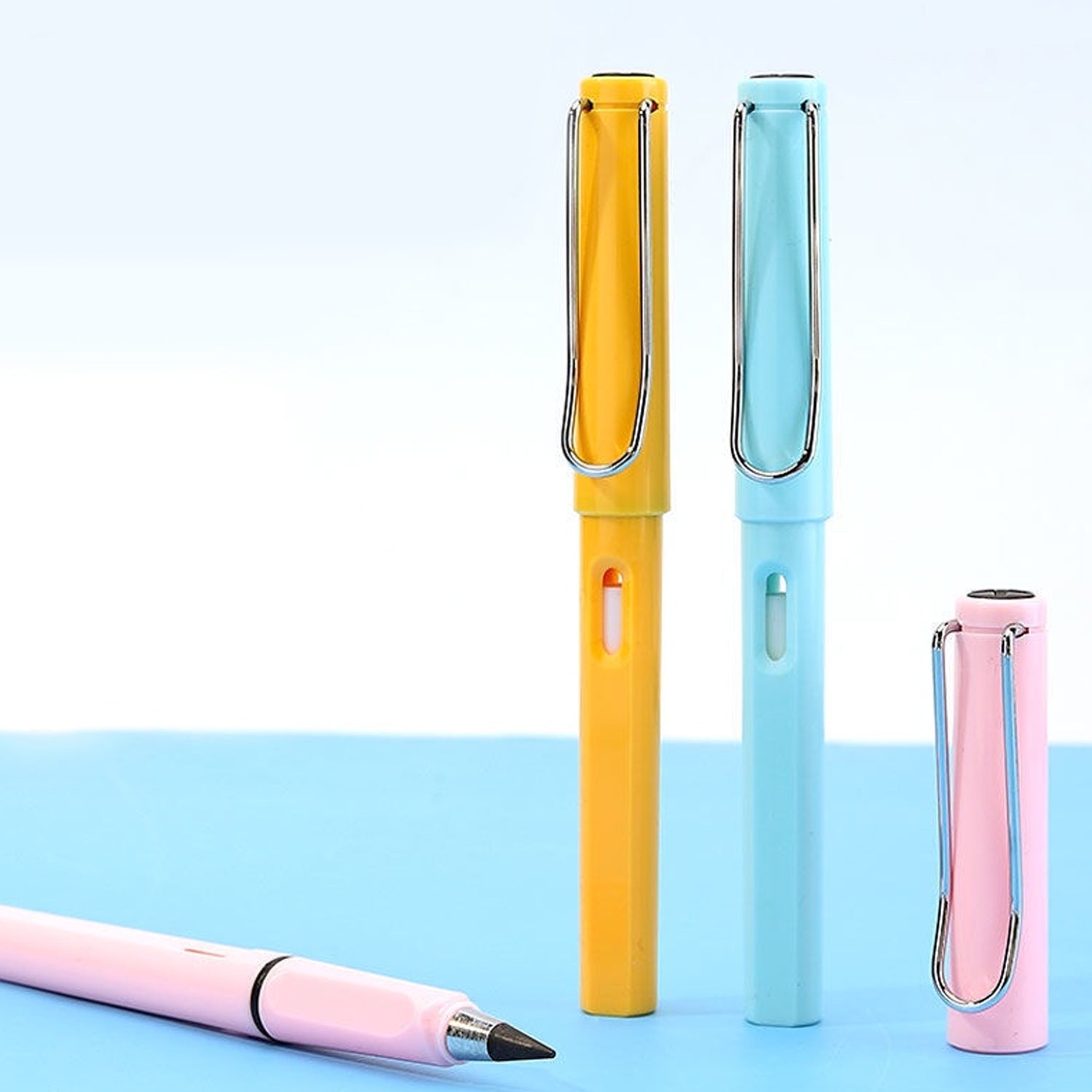 2In1 Everlasting Pencil Replaceable Head With Eraser, Inkless Pencils Eternal, Infinite Pencil, Portable Everlasting Pencil Reusable Erasable, Magic Pencils for Kids Painting Stationary - infinityexculsivestore.com