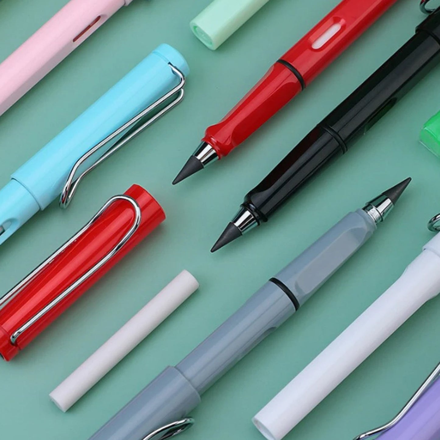 2In1 Everlasting Pencil Replaceable Head With Eraser, Inkless Pencils Eternal, Infinite Pencil, Portable Everlasting Pencil Reusable Erasable, Magic Pencils for Kids Painting Stationary - infinityexculsivestore.com
