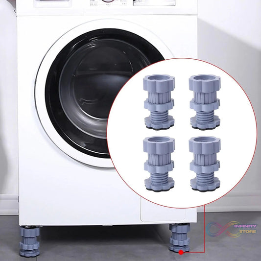 Washing machine support, anti vibration washing machine support adjustable washer anti vibrasion stands, washer & dryer pedestals, Washing Machine Accessory Anti - Skid stand PVC Lifting stand Non - Slip ( 4 Pc Set ) - infinityexculsivestore.com