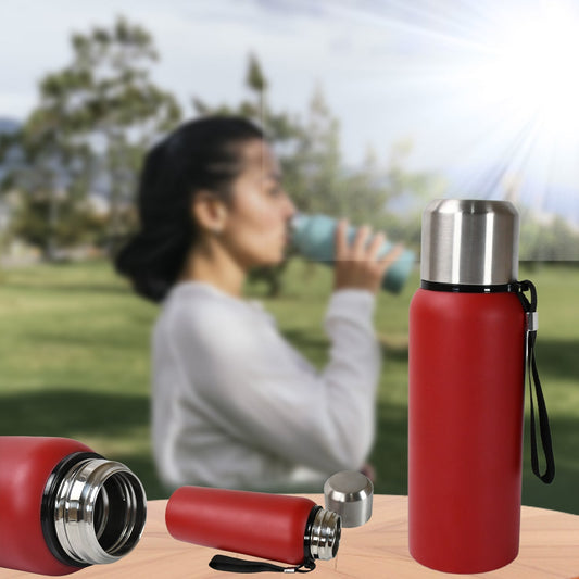 Stainless Steel Water Bottle, Fridge Water Bottle, Stainless Steel Water Bottle Leak Proof, Rust Proof, Cold & Hot Thermos steel Bottle| Leak Proof | Office Bottle | Gym | Home | Kitchen | Hiking | Trekking | Travel Bottle (Approx 600ML) - infinityexculsivestore.com