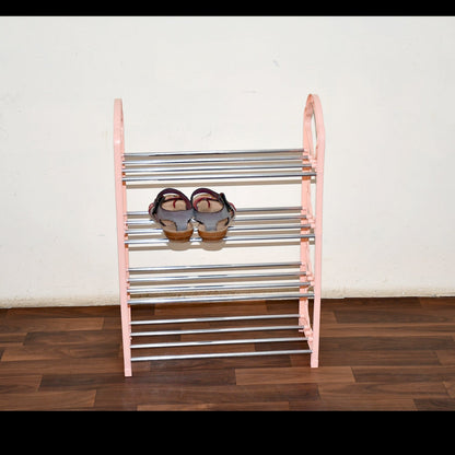 Shoes Storage Shelf, 4 Layer Space‑saving Shoes Show Rack Folding Shoe Rack, Standing Shoe Rack DIY Shoes Storage Shelf Home Organizer for Bedroom, Hallway and Closet Shoe Storage - infinityexculsivestore.com