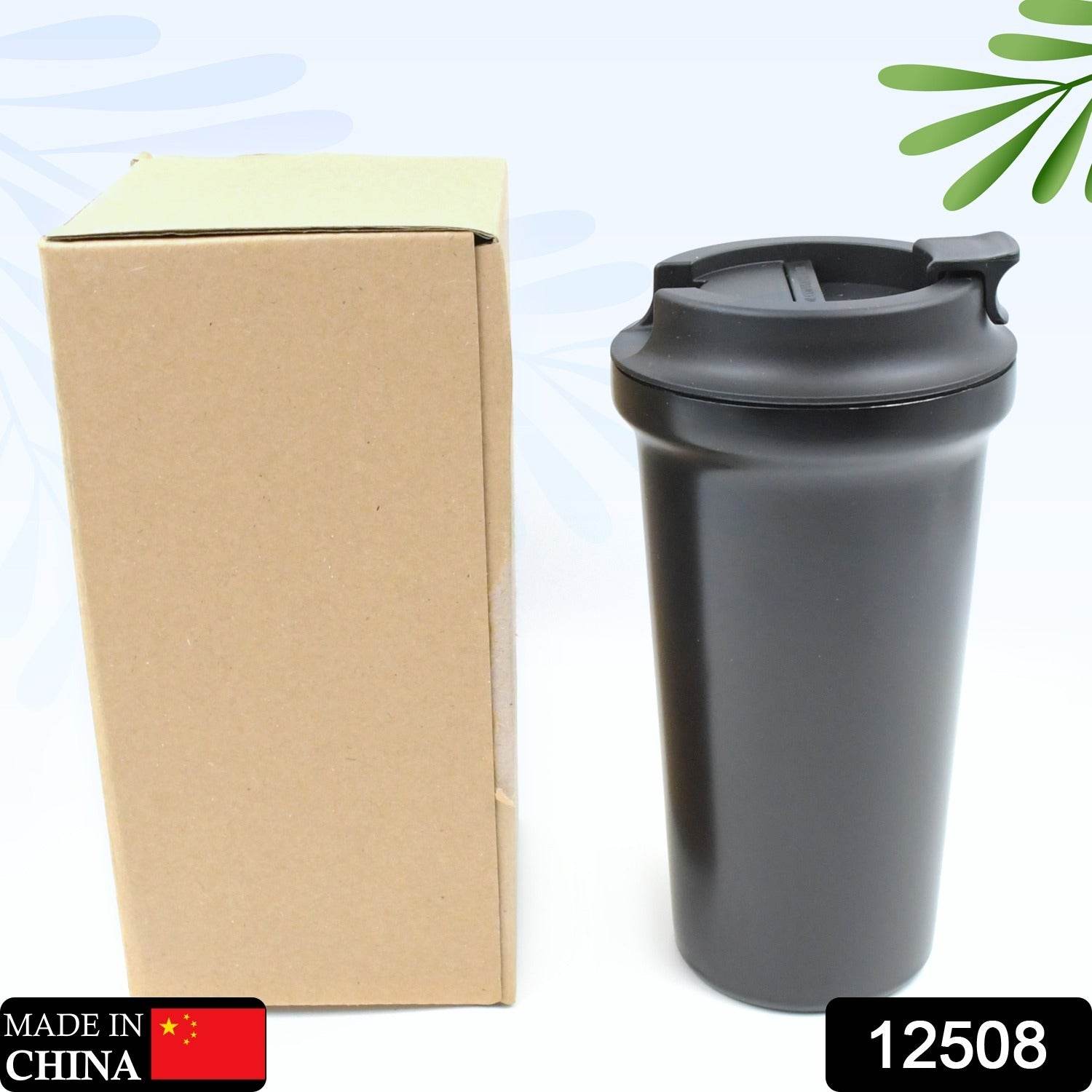 Inside Stainless Steel & Outside Plastic Vacuum Insulated Insulated Coffee Cups Double Walled Travel Mug, Car Coffee Mug with Leak Proof Lid Reusable Thermal Cup for Hot Cold Drinks Coffee, Tea (1 Pc) - infinityexculsivestore.com