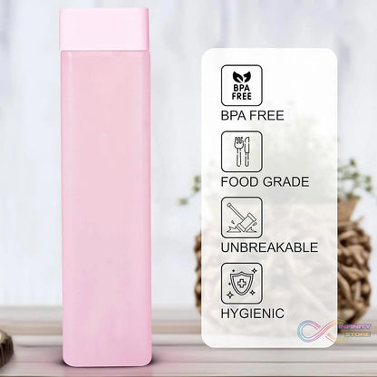 Large Capacity Plastic Water Bottle | Office Bottle | Gym Bottle | Home | Kitchen | Leakproof and BPA Free Drinks Bottle | Square Water Drink Juice Bottle Wide - Mouth BPA Free Leak - Free Lightweight (1 pc / Mix Color / 1000 ML Approx) - infinityexculsivestore.com
