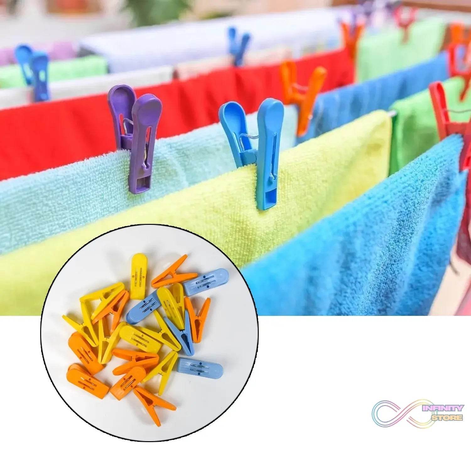 Heavy Duty Anti Rust Cloth Clip Quilt Drying Pins Multipurpose Clothes Pins For Indoor and Outdoor Use Strong and Durable Plastic Clips for Clothes Drying, Hanging And Organizing - infinityexculsivestore.com