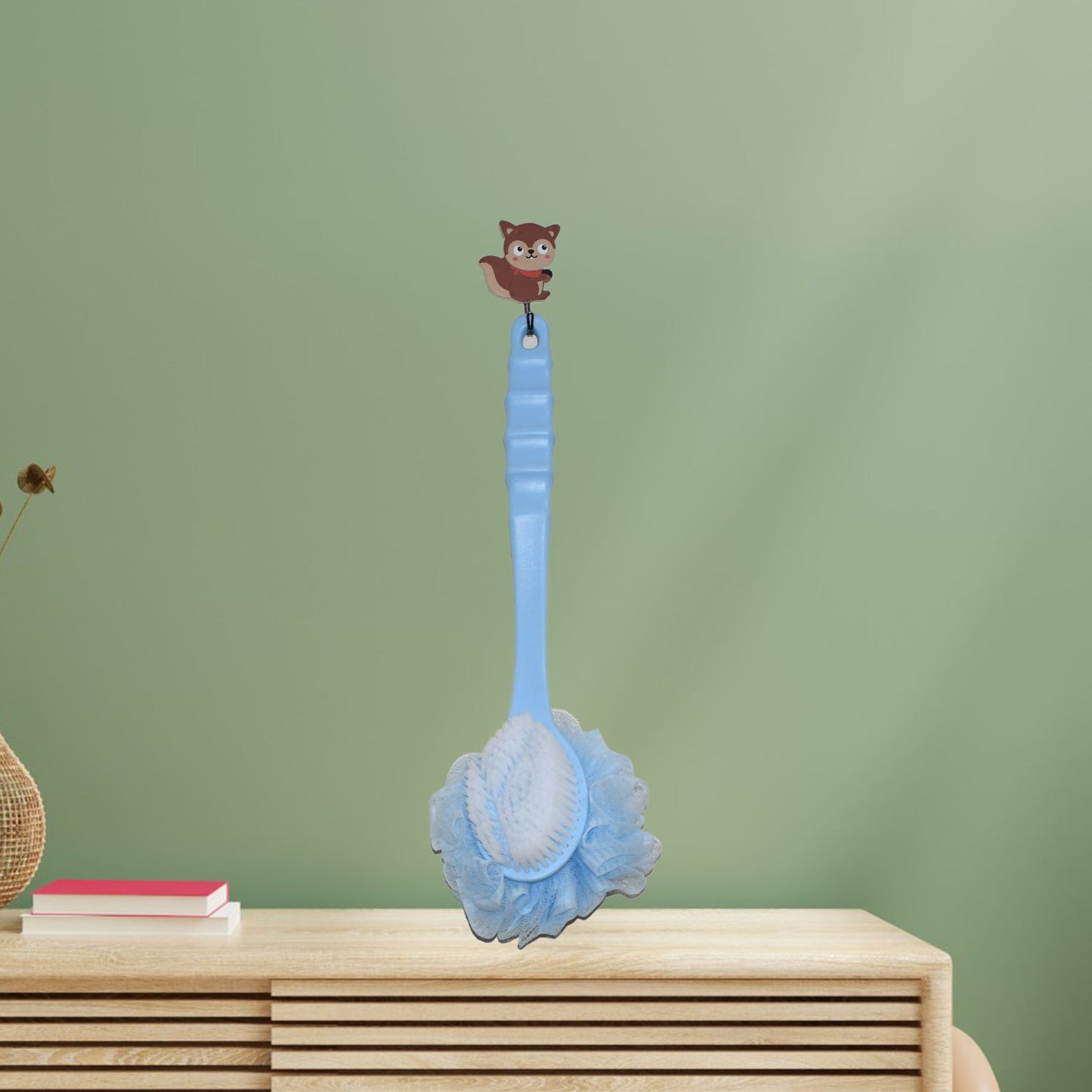 Long Handle Shower Puff Pouf Sponge Exfoliating Mesh Brush Scrubber,Bath Loofah Bath Scrubber for Body Shower Loofah Brushes, Body Bath Brush for Women and Men, Bathroom Shower Accessories (Mix 1 Pc) - infinityexculsivestore.com