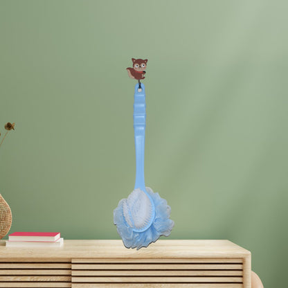 Long Handle Shower Puff Pouf Sponge Exfoliating Mesh Brush Scrubber,Bath Loofah Bath Scrubber for Body Shower Loofah Brushes, Body Bath Brush for Women and Men, Bathroom Shower Accessories (Mix 1 Pc) - infinityexculsivestore.com