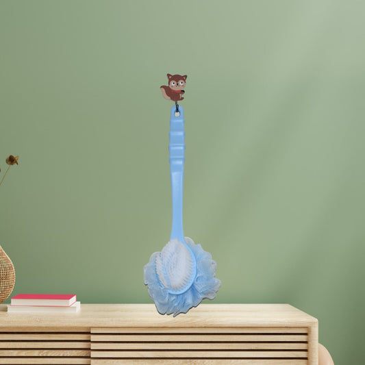 Long Handle Shower Puff Pouf Sponge Exfoliating Mesh Brush Scrubber,Bath Loofah Bath Scrubber for Body Shower Loofah Brushes, Body Bath Brush for Women and Men, Bathroom Shower Accessories (Mix 1 Pc) - infinityexculsivestore.com