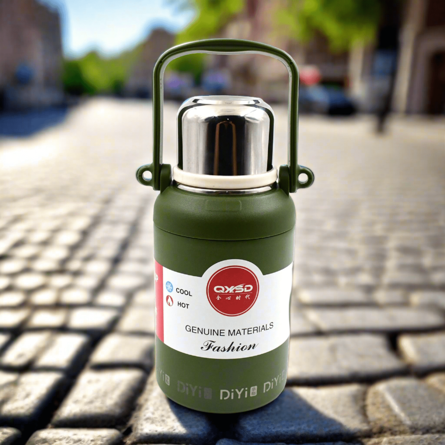 Stainless Steel Vacuum Insulated Water Bottle / Cup | Leak Proof Flask for Tea Coffee | Reusable Water Bottle with Hanging Strap | Bottle for Hot & Cold Drinks Wide Mouth Water Flask (900 ML / Mix Color) - infinityexculsivestore.com