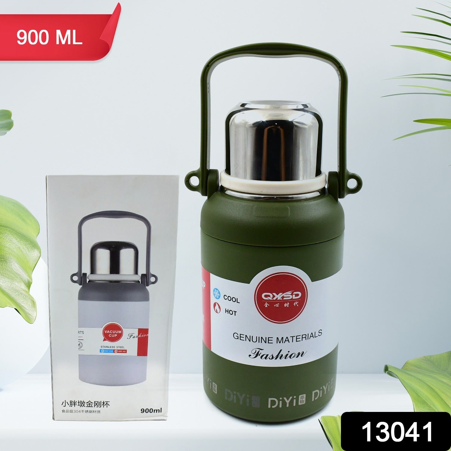 Stainless Steel Vacuum Insulated Water Bottle / Cup | Leak Proof Flask for Tea Coffee | Reusable Water Bottle with Hanging Strap | Bottle for Hot & Cold Drinks Wide Mouth Water Flask (900 ML / Mix Color) - infinityexculsivestore.com