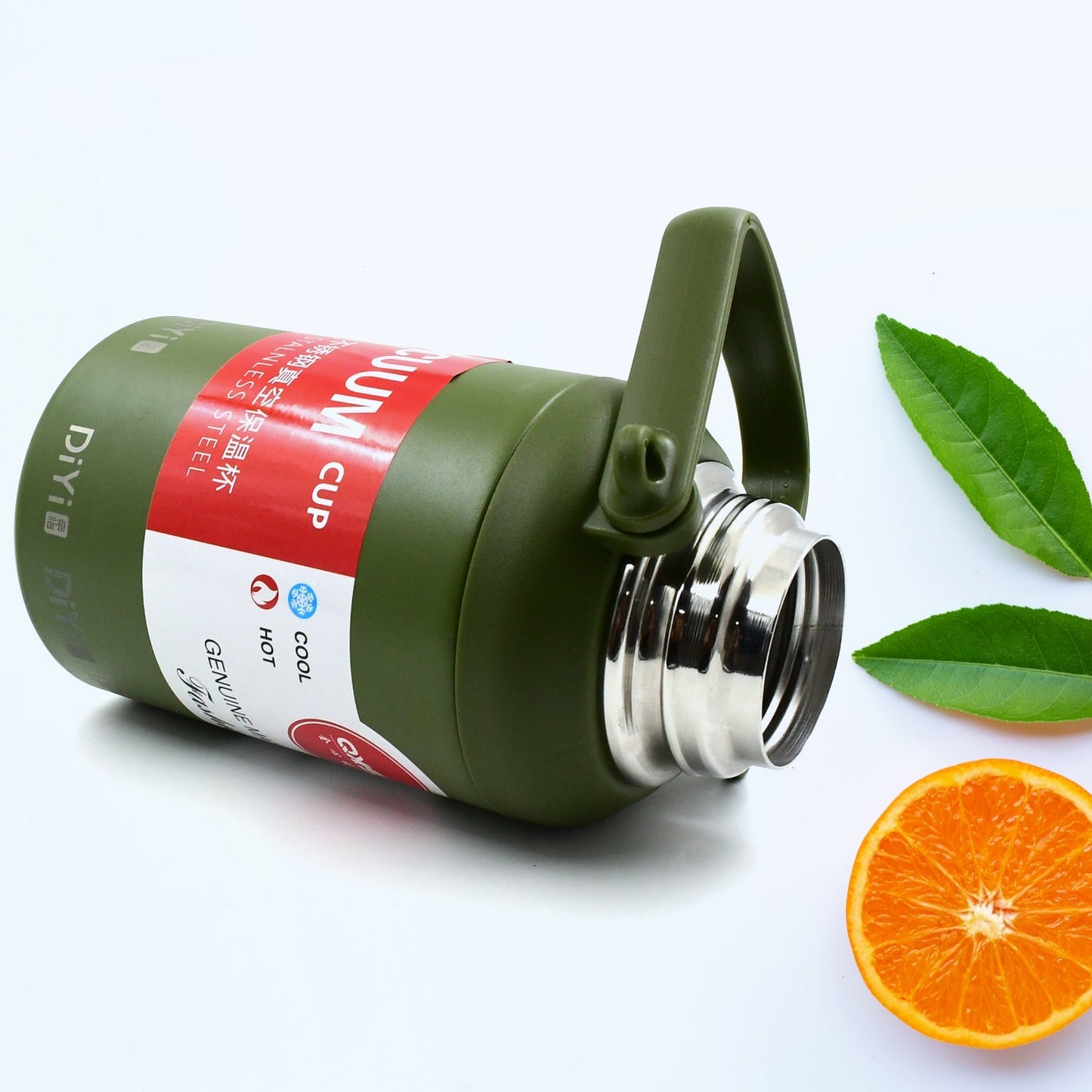 Stainless Steel Vacuum Insulated Water Bottle / Cup | Leak Proof Flask for Tea Coffee | Reusable Water Bottle with Hanging Strap | Bottle for Hot & Cold Drinks Wide Mouth Water Flask (900 ML / Mix Color) - infinityexculsivestore.com