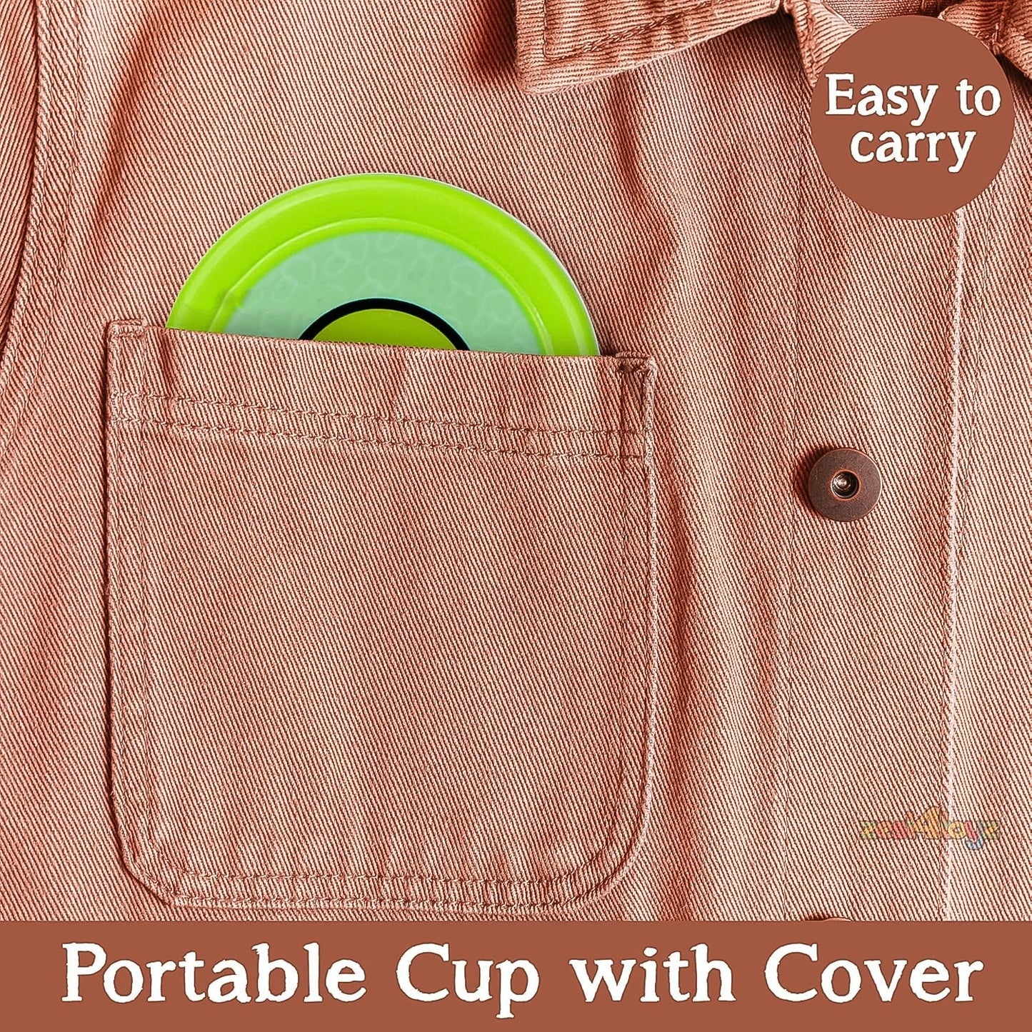 Portable Travelling Cup/Tumbler With Lid Folding / Pocket Glass for Travelling, Water Cup for Kids Walker, Folding Camping Cup with Lids Expandable Drinking Cup Folding Cup for Kids, Travel - (Pack of 1) - infinityexculsivestore.com