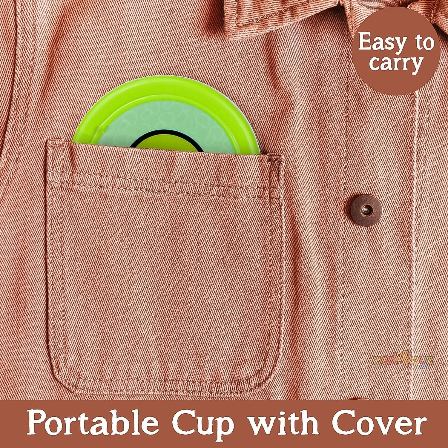 Portable Travelling Cup/Tumbler With Lid Folding / Pocket Glass for Travelling, Water Cup for Kids Walker, Folding Camping Cup with Lids Expandable Drinking Cup Folding Cup for Kids, Travel - (Pack of 1) - infinityexculsivestore.com