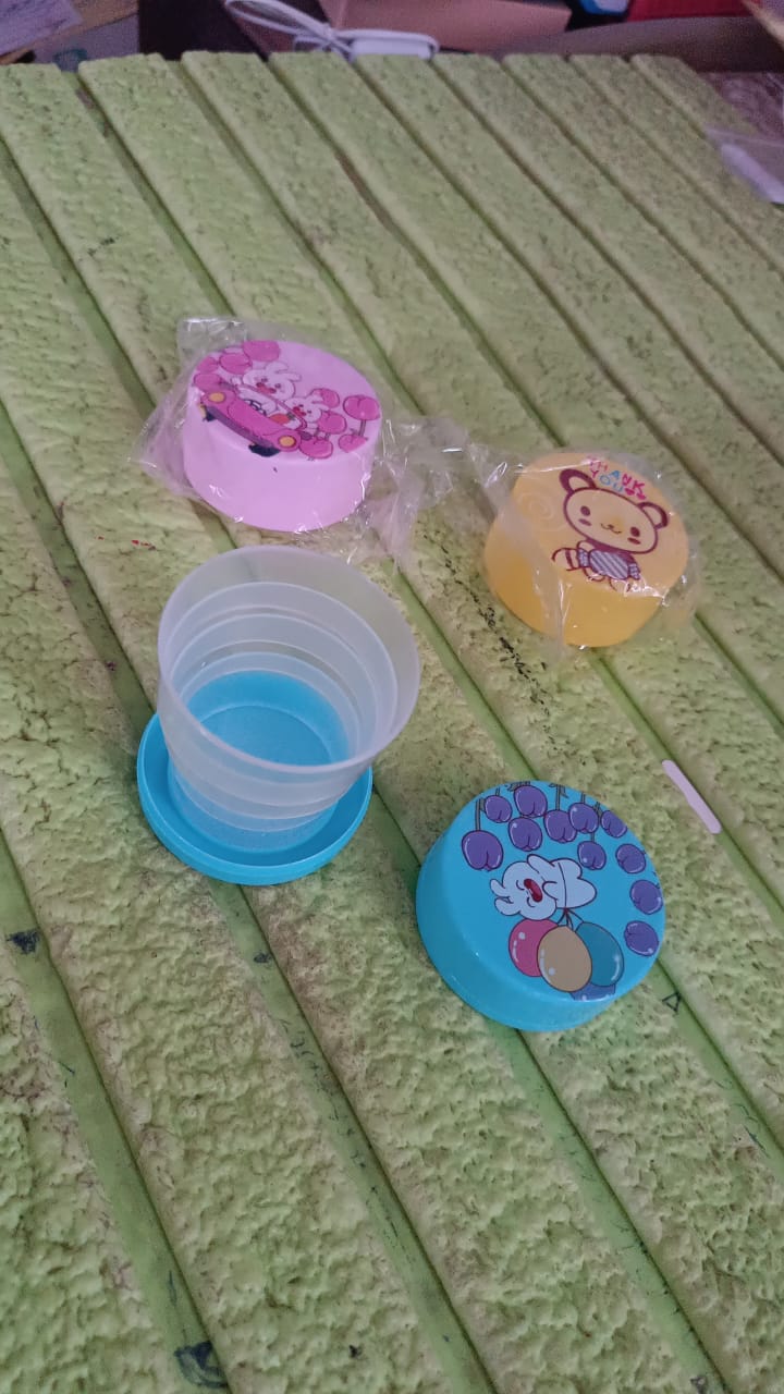 Portable Travelling Cup/Tumbler With Lid Folding / Pocket Glass for Travelling, Water Cup for Kids Walker, Folding Camping Cup with Lids Expandable Drinking Cup Folding Cup for Kids, Travel - (Pack of 1) - infinityexculsivestore.com