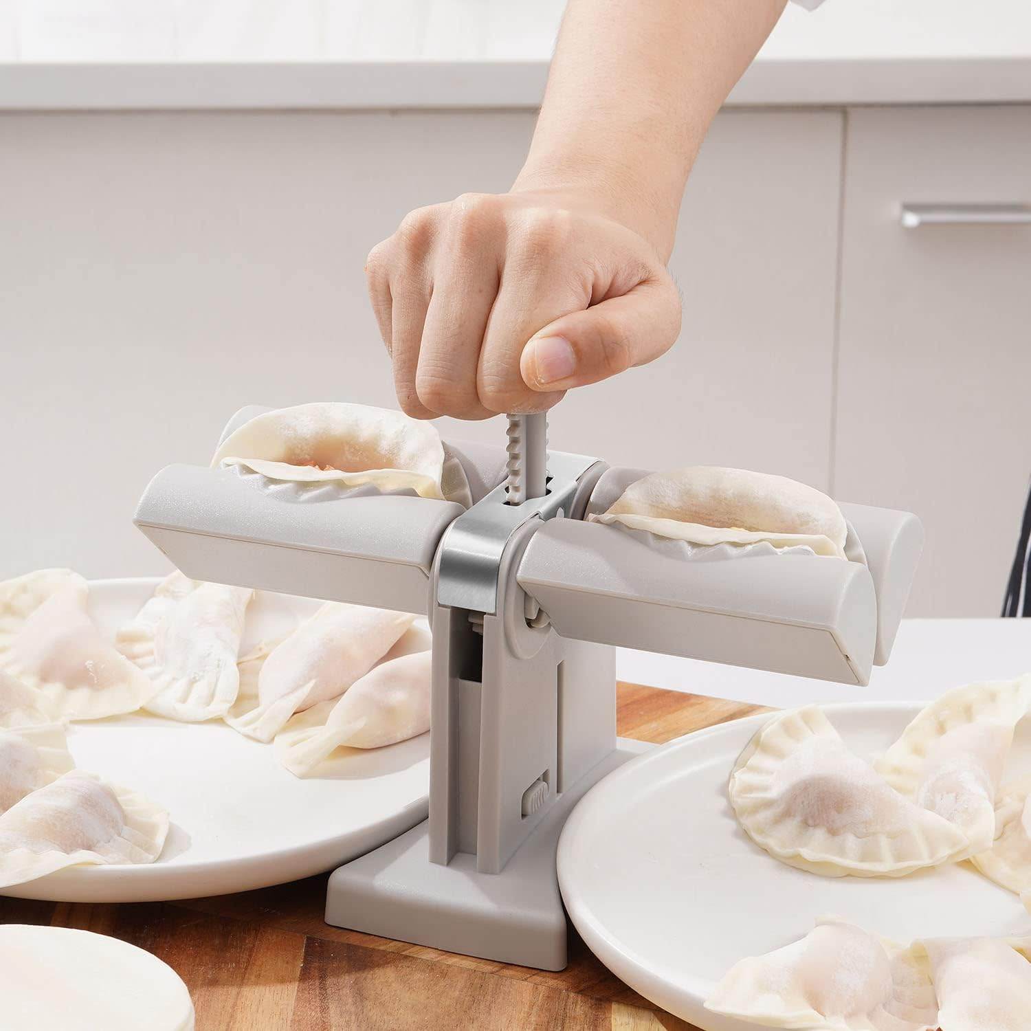 Dumpling Maker Mold,Double Head Dumpling Mold Wrap Two At A One Time,Household Dumpling Maker Mould, Easy-Tool for Making Dumplings ,Dumpling Press Mold Kitchen Accessories - infinityexculsivestore.com