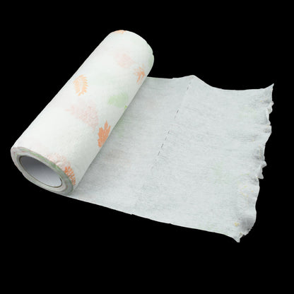 Non Woven Reusable and Washable Kitchen Printed Tissue Roll Non - stick Oil Absorbing Paper Roll Kitchen Special Paper Towel Wipe Paper Dish Cloth Cleaning Cloth 40 sheets / Pulls - infinityexculsivestore.com