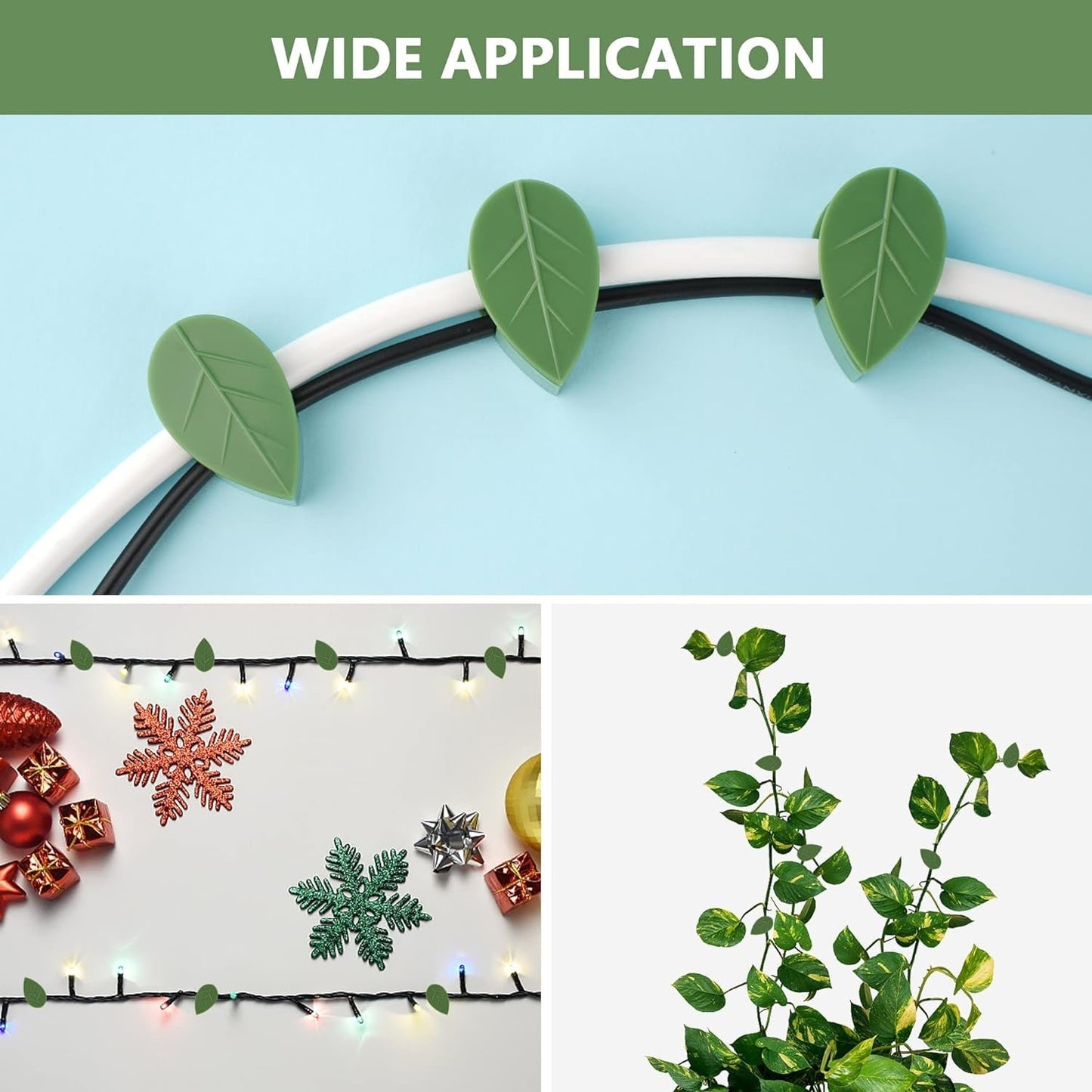 Plant Climbing Wall Fixture Clip Self - Adhesive Hook Vines Traction Invisible Stand Green Plant Clip Garden Wall Clip Plant Support Binding Clip Plants for Indoor Outdoor Decoration (10 Pcs Set) - infinityexculsivestore.com