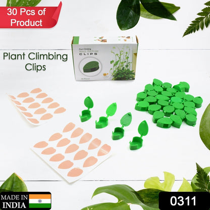 Plant Climbing Wall Fixture Clip Self - Adhesive Hook Vines Traction Invisible Stand Green Plant Clip Garden Wall Clip Plant Support Binding Clip Plants for Indoor Outdoor Decoration (30 Pcs Set) - infinityexculsivestore.com