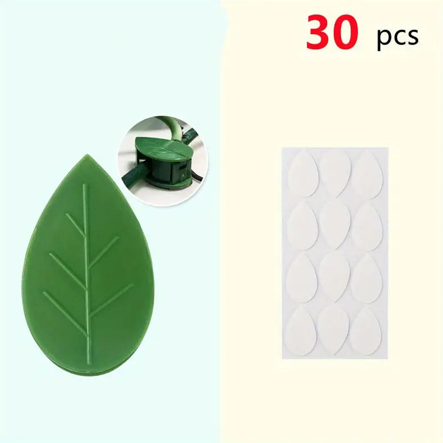 Plant Climbing Wall Fixture Clip Self - Adhesive Hook Vines Traction Invisible Stand Green Plant Clip Garden Wall Clip Plant Support Binding Clip Plants for Indoor Outdoor Decoration (30 Pcs Set) - infinityexculsivestore.com