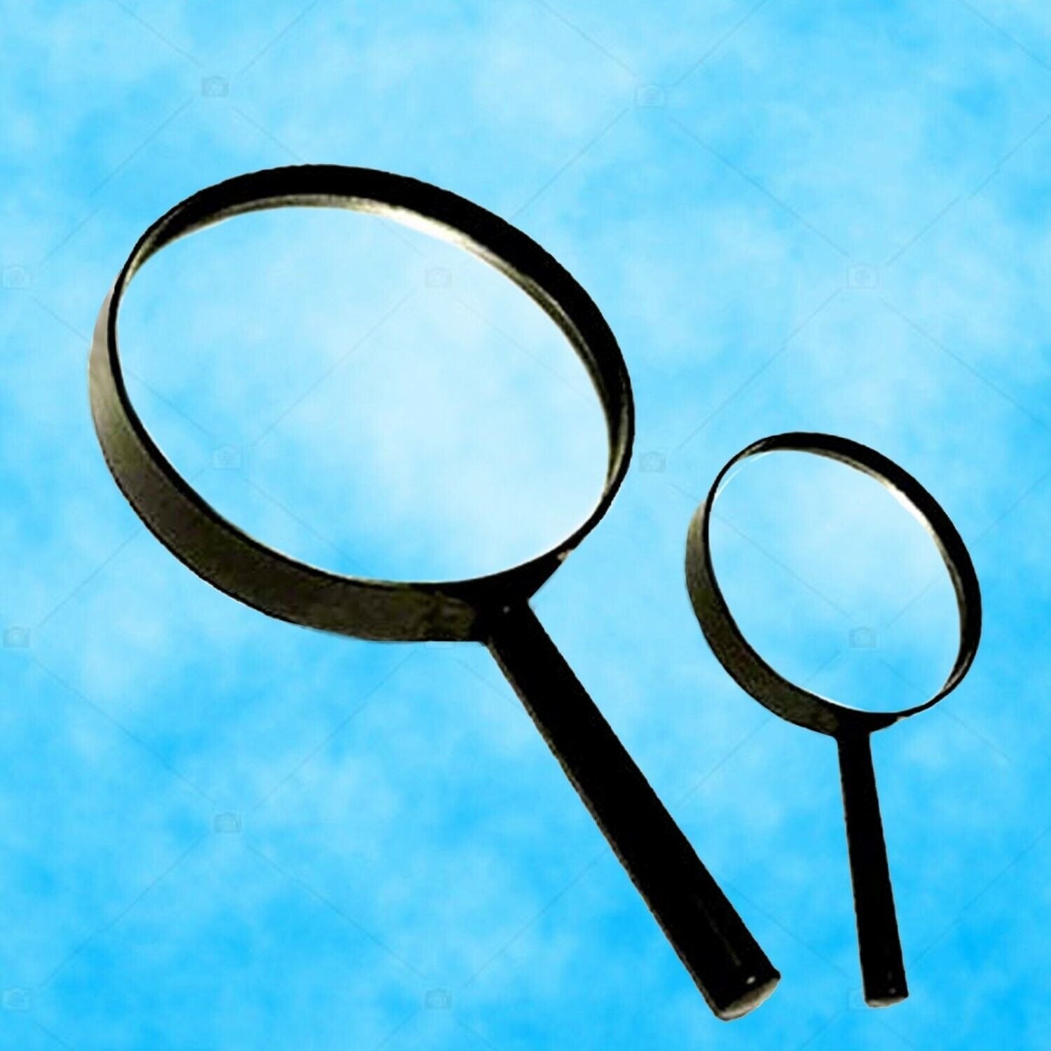 Magnifying glass Lens - reading aid made of glass - real glass magnifying glass that can be used on both sides - glass breakage - proof magnifying glass, Protect Eyes, 75mm & 50mm (2pc Set) - infinityexculsivestore.com