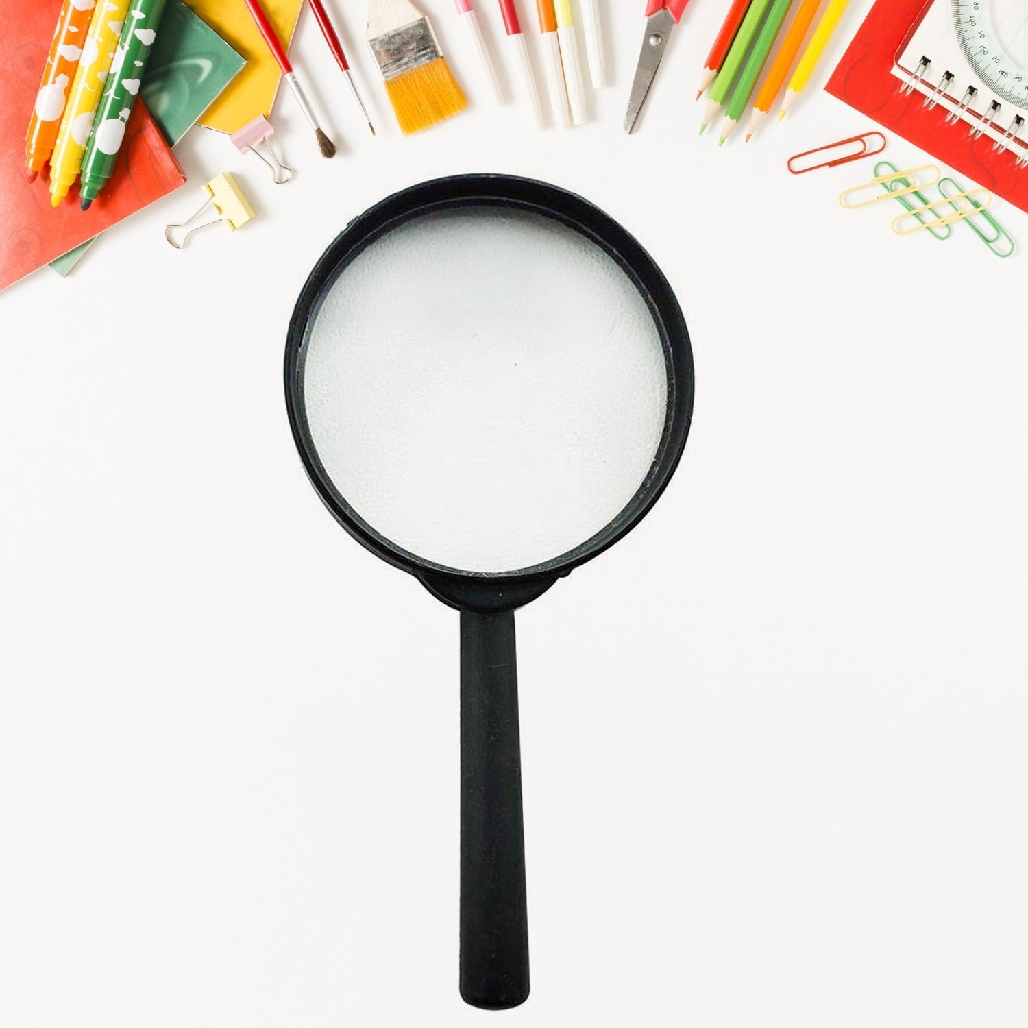 Magnifying glass Lens - reading aid made of glass - real glass magnifying glass that can be used on both sides - glass breakage - proof magnifying glass, Protect Eyes, 75mm & 50mm (2pc Set) - infinityexculsivestore.com